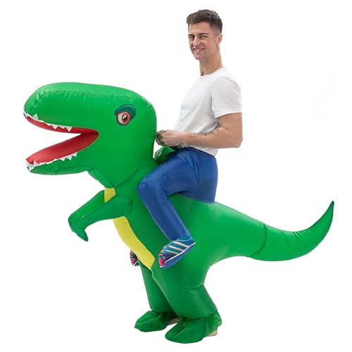 IRETG Disfraz Inflable Dinosaurios Objeto Inusual Dino Disfraz Inflable Talla Adulto para Halloween