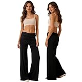 【Pantalon Femme Taille Elastique】Blanc Pantalon Fluide Femme Corail Basse Pantalons fabriqué à partir de tissu en polyester léger qui est confortable contre la peau et offre un confort respirant pour les activités quotidiennes, de relaxation ou inspirées du yoga. Ce pantalon de yoga est doté d'une taille rabattable qui peut être ajustée pour un ajustement parfait et offre un confort polyvalent pour les loisirs et les exercices légers.