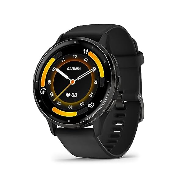 Garmin Venu 3, Smartwatch AMOLED 1,4", Cassa 45mm, Microfono e Speaker, Musica, Garmin Pay, 30 App sport, GPS, Cardio, SpO2 , Autonomia 14 giorni (Black & Slate)