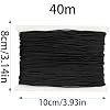 Gummiband für Armbänder, Elastische Faden, für Armbänder Perlen Auffädeln Halskette Schmuckherstellung DIY Handwerk (1mm x 40m, Schwarz) - 7