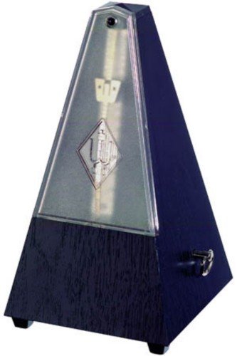METRONOMO PLASTICO PIRAMIDE - Wittner (806/K) (Sistem Malzel) (Sin Campana) (Tapa Transparente) (Negro)