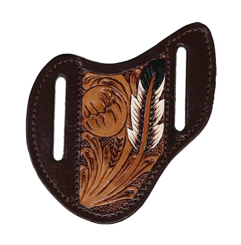 CHALLENGER Western Tooled Knife Sheath
