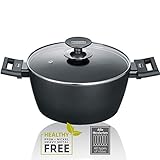 SOFTTOUCH GRIFFE: Falls es einmal hektisch wird, bieten die besonders komfortablen Design-Kunststoffgriffe einen angenehmen und griffigen Halt. Zudem sind sie unglaublich hitzebeständig und schützen vor dem Verbrennen.