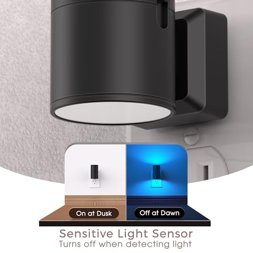 Briignite Night Lights Plug into Wall, 1 Pack 11-Color Changing Night Light with 1 Remote Control, 3000K+6000K+RGB LED Nightlight for Kids with Light Sensor, 0-100 LM Adjustable for Bedroom, Stairway — view 3