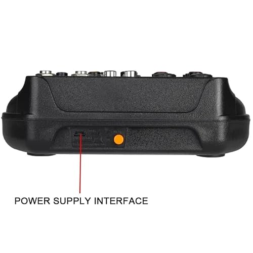 Mikser audio dla DJ-ów 4-kanałowy mikser DJ-ski z systemem monitorowania zasilania Phantom Bluetooth 48V, mikser USB