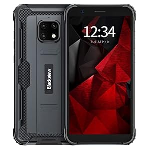 Blackview® BV4900S Telephone Portable Incassable 4G (32Go ROM/SD 128Go, 5580mAh, Écran 5.7″ HD+, Double SIM, Triple Caméra 8MP) Android 11 Smartphone Incassable, IP69K/Face ID/OTG/GPS/2Ans de Garantie
