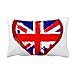DIYthinker Amore Cuore Regno Unito Inghilterra Luogo d'interesse Gettare lombare del cuscino Inserire Cuscino casa Divano Decor regalo