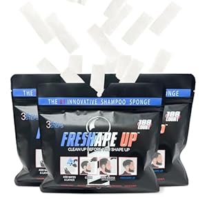 Freshape Shampoo Infused Hairline and Beard Wipes– Disposable Shampoo Wipes for Barbers – Quick Use Hairline Wipe for Prepping Shape-Ups & Lineups for Barbers, Stylists and Braiders (Pack Of 3)