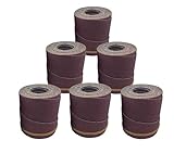 Ready-to-Wrap Sandpaper Rolls | 120 Grit | 6 Pack | for Jet & Performax 22-44 & 22-44 Plus/Pro Drum Sanders by Monarch Industrial