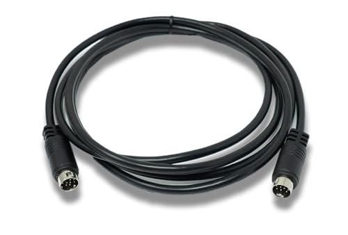 System-S Cable S-Video de 180 cm, DIN de 9 pines macho a macho, color negro