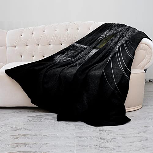Couverture en microfibre chat animal cool pour lit et canapé douillet