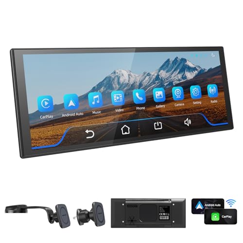 Image of INNOVV V1 CarPlay Screen for Car, 10.3 inch Wireless Apple CarPlay & Android Auto, Plug & Play Magnetic Detachable, GPS Navigation, Mirror Link, Voice Control, Music Play, HD IPS Display, Fits All Cars