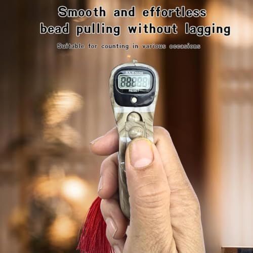 Image of Digital Tally Counter with Compass naam jap Counter Finger Counter for Pooja Meditation Prayer Japa Mala (Ash Grey)