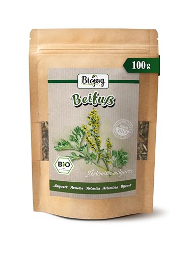 Biojoy Artemisa BÍO (100 g), seca y cortada, ideales para Infusión (Artemisia vulgaris)