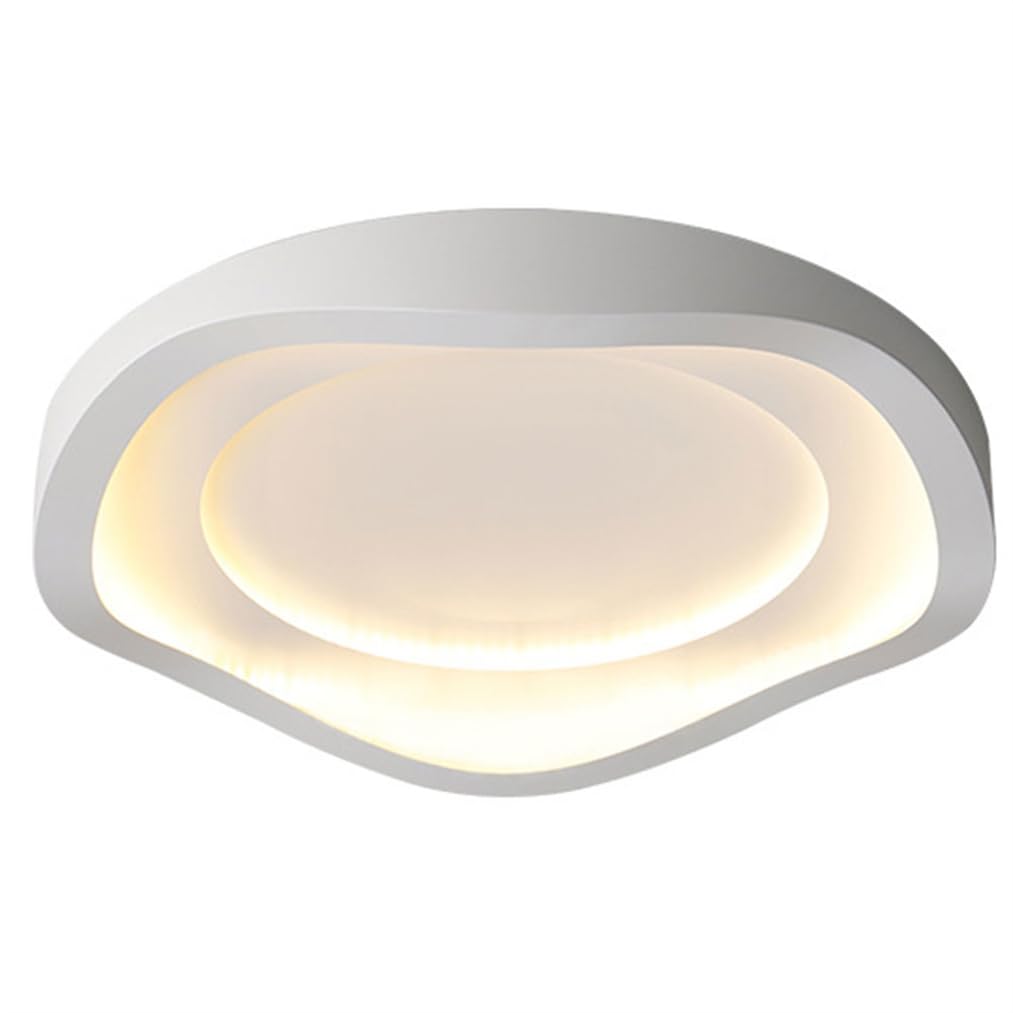 Plafonnier LED Encastré Ultra Fin 40 W, Rond, Blanc, 3 000 K/4 500 K/6 000 K, Luminaire Câblé, Pour Cuisine, Véranda, Chambre, Couloir, Escalier, Sous-sol, Intensité Variable, 1 Lot