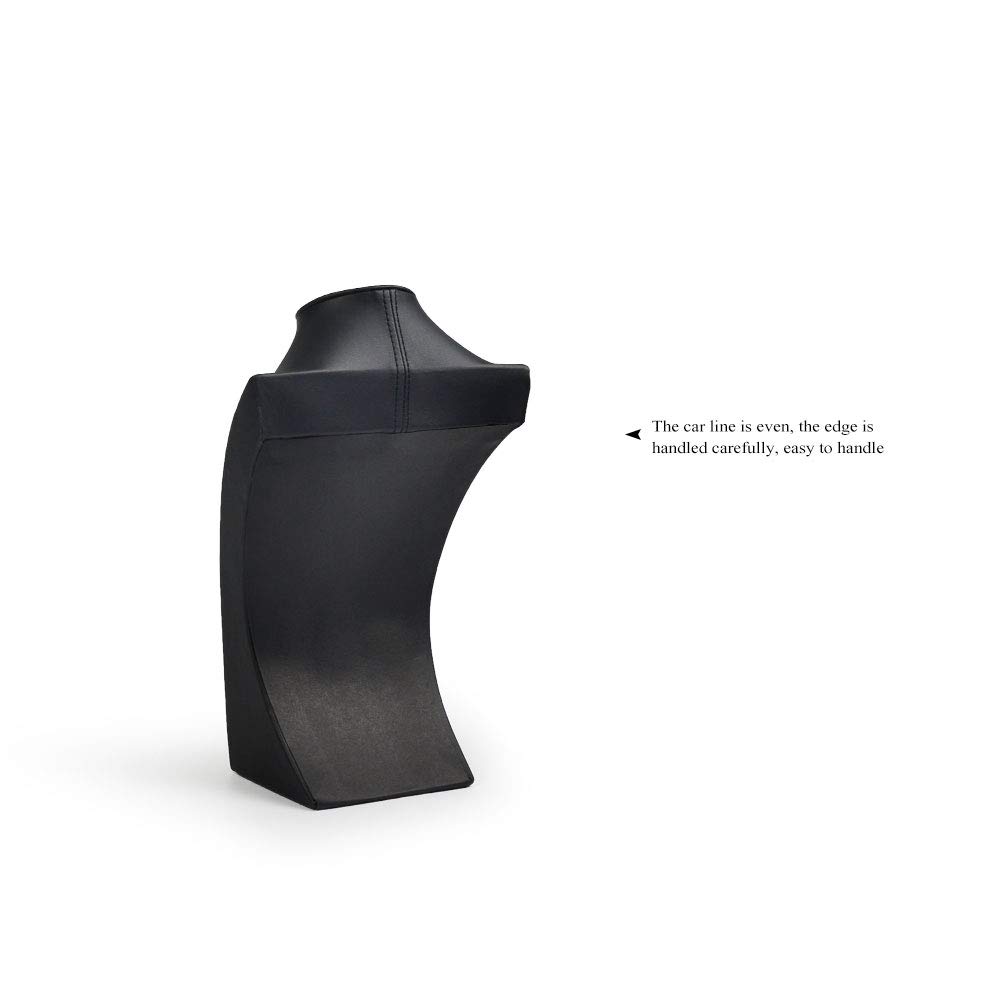 Display Per Collane In Pelle Nero - Busto Espositore Gioielli, Per Negozi O Casa - Foto 4