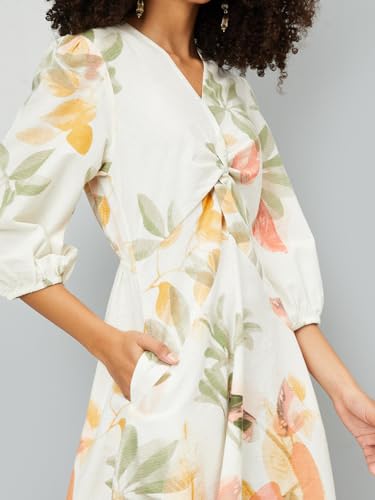Image of Max Women's Cotton A-Line Midi Casual Dress