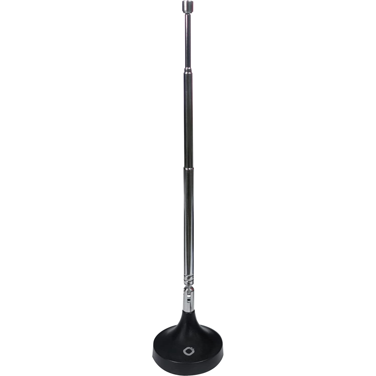 Oehlbach Antenne à tige Radio Rod FM DAB+ pour réception radio stéréo DAB+ FM FM (75 ohms, antenne télescopique, base magnétique, adaptateur F-secker coaxial) noire 17207