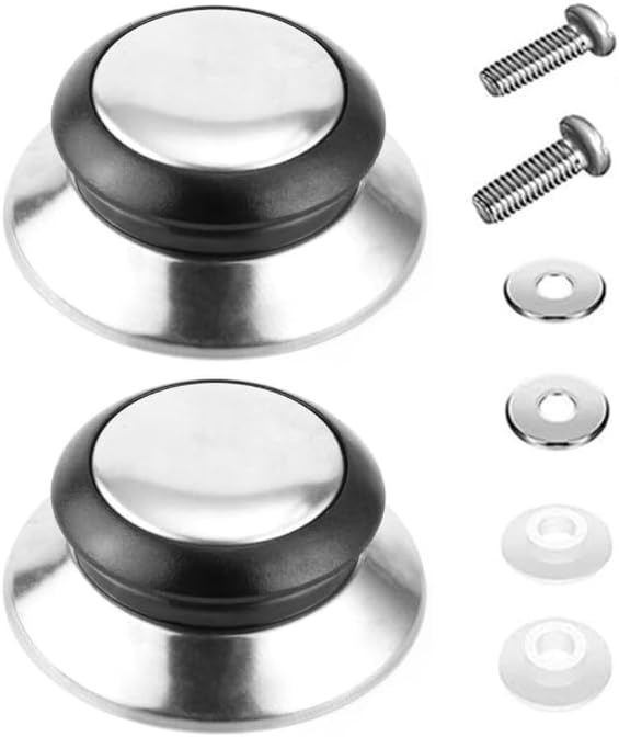 2 PCS Pot Lid Top Replacement Knob -Heat Resistant, Universal Kitchen Cookware Lids Knob,Replacement Holding Handle Knobs for Casserole Kettle Cover Glass Saucepan Lid