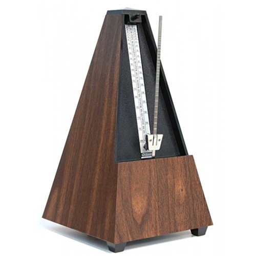 Wittner Métronome Pyramidal Veinure noyer - Les Beatles, Paul McCartney, John Lennon, RIngo Starr, George Harrison Wittner Métronome Pyramidal Veinure noyer