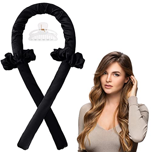 Heatless Hair Curler - Favirzce Hair Rollers Heatless Curling Rod Headband Satin Curling Set For Long Hair Soft Silk Curl Ribbon With Hair Scrunchies Clips Hair Curlers To Sleep In Styling Tools #TOP11