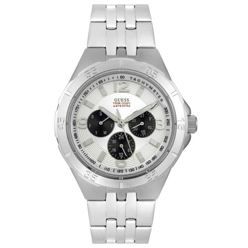 GUESS? Men's U95014G1 Chronograph Stainless Steel Watch