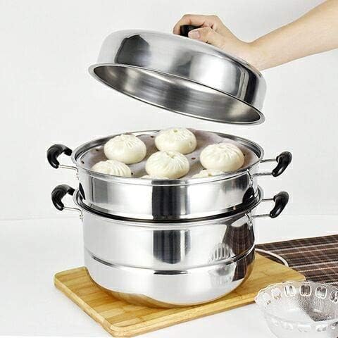 Double Boilers Stainless Steel Soup Pot Steamer Steaming Pot Non Stick Pan Kitchen Cooking Tool Cookware Cooker(