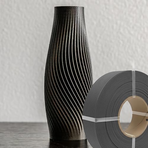 Polymaker Panchroma Refill Spool Matte Charcoal Black PLA 3D Printing Filament Refill, Compatible with All Reusable Spools and All Major FDM 3D Printers, Tangle-Free, Vibrant Colors, 1.75mm 1kg