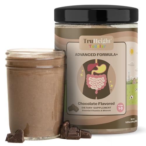 TruHeight Toddler Advanced Formula+ (Chocolate) 16 Vitamins Including C, D, Protein & Iron for 1, 2, 3 Years Old, Milk Based Nutritional Drink, Toddler Complete Nutrition 12-36 Months - Non GMO