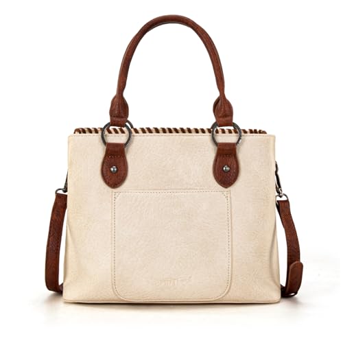 Image of Trinity Ranch Tote Bag for Women Western Purse Floral Tooled Concho Collection