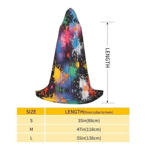 Cape à capuche pour affirmer votre singularité grâce à son imprimé coloré - 4