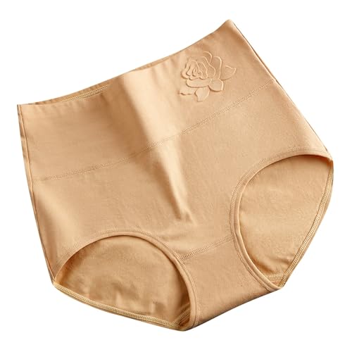 bragas deportivas mujer sin costuras Bragas Algodon Mujer Altas Barriga Plana Calzones sin Costuras Braga Menstrual Compresivos Seamless Underwear Women's Clothing calzones calzoncillos Beige