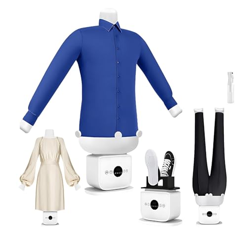 FXLUHAY Maniquí de Planchado automático, Planchado de Camisas Inflable Manos Libres, Temperatura de Calentamiento de 60 a 70 °C, Planchado automático de 360 ​​Grados(B)