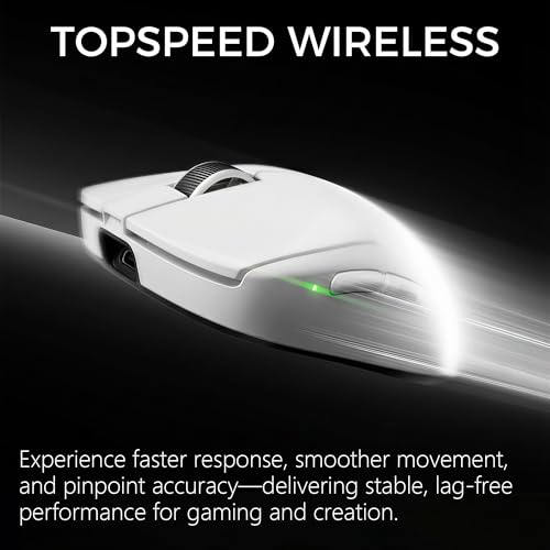 Image of MCHOSE A7 V2 Pro Wireless Gaming Mouse, Tri-Mode Connection, 59 Grams, PAW3395 26K DPI Sensor, Wired 8K /Wireless 1K Polling - White