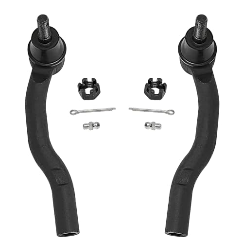 Image of Detroit Axle - Front 4pc Steering Knuckles Kit for 07-09 Toyota Camry, 2 Steering Knuckles & Wheel Bearing Hubs 2 Outer Tie Rods 2007 2008 2009 Replacement