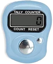 Finger Counter 5-Digit Compact Waterproof Digital Counter for Fingers, Digital Counter Compact Counter Finger Counter Lightweight Compact LED Electronic Mechanical Manual Clicker Number Wrap Tracker