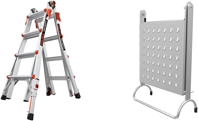Escalera multiposición Little Giant Velocity con ruedas, 17 pies, aluminio, clasificación de peso de 375 libras