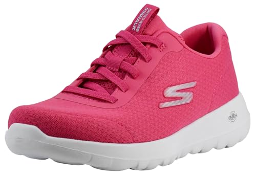 Image of Skechers Women's Go Walk Joy Ecstatic Sneaker | Air-Cooled Goga Mat Insole, 5GEN Cushioned Midsole, Machine Washable, Vegan, Elastic Bungee Laces