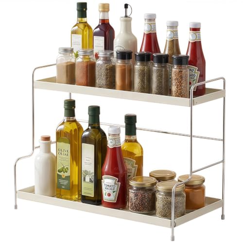 Image of MIUSITE 2-Tier Spice Rack，White