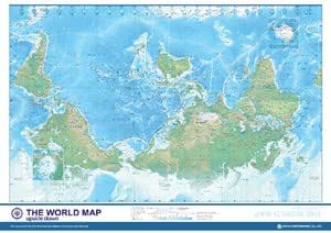 Amazon Co Jp 世界逆さ地図 文房具 オフィス用品