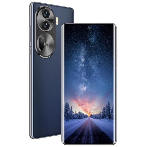 Reno 11 Pro Unlocked Android Cell Phone 6.7 Inch HD Screen Unlocked Phone 8-Core 8GB+256GB Android Phone 50MP+13MP Camera 6000mAh Battery Super Endurance, 5G Dual SIM Card Android Phone (Rock Grey.) Cover