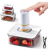 Amazon｜Packlyx 真空保存容器 自動真空 保存容器 1.2L ABS食品級素材