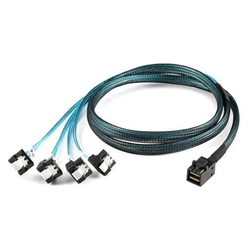 Cable interno S-AS SFF-8643 a 4 SATA 7pin 50cm 100cm
