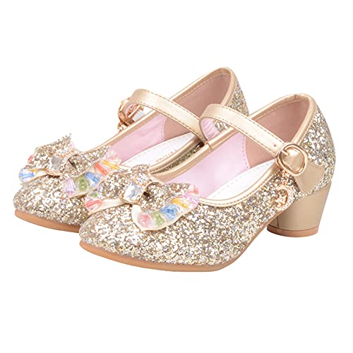 Shoes for Girls, 5-13 Years Infant Kids Baby Girls Pearl Crystal Bling Bowknot Single Princess Shoes Sandals2