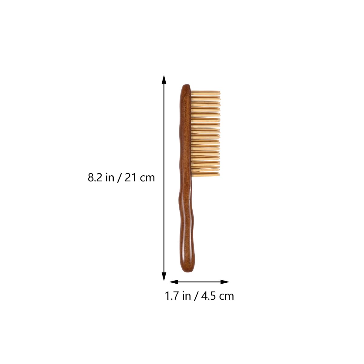 VALICLUD Sandelholz Massagekamm Doppelreihe 8,27 Zoll/21,00 cm Holzkamm FüR Kopfhaut-Massage und sanfte Haarpflege aus Naturholz