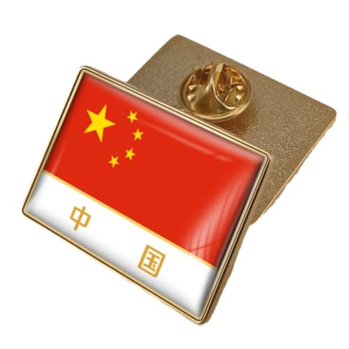 Pin de China con acabado esmaltado premium y detalles dorados