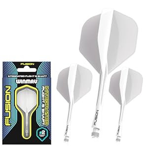 Winmau Fusion Dartflights Weiß, 1 Set