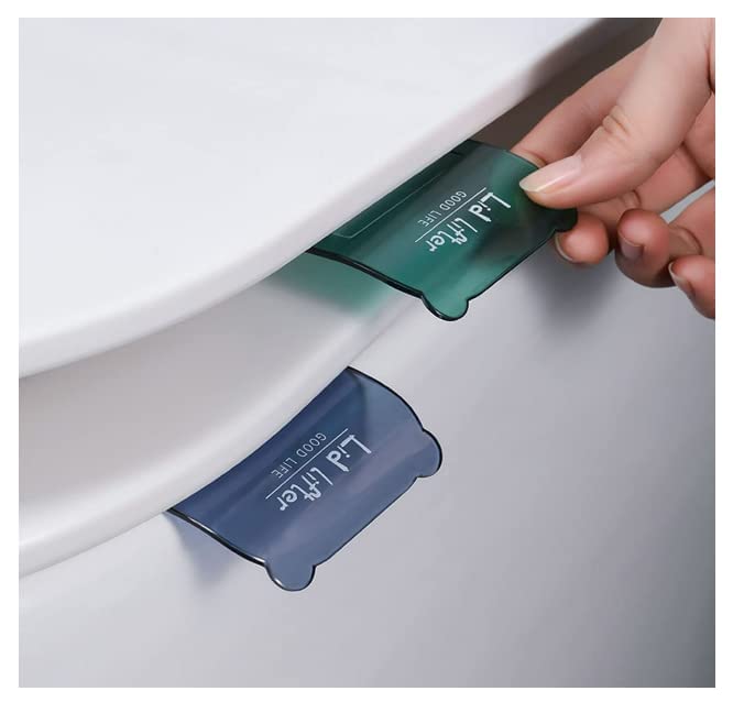 Peritwinkle Toilet Seat Lifter SelfAdhesive Toilet Seat Holder with