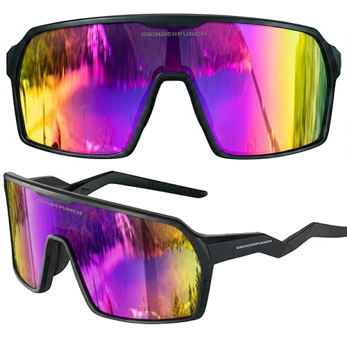 Image of grinderPUNCH Polarized Sports Sunglasses for Men Women UV Protection Shades for Baseball Running Cycling Skiing & Pickleball