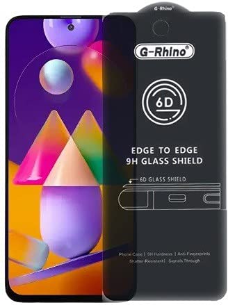 A-allin1G-Rhino Premium Branded Edge to Edge Full Glue with Perfect Camera Cutting for Samsung Galaxy M31s
